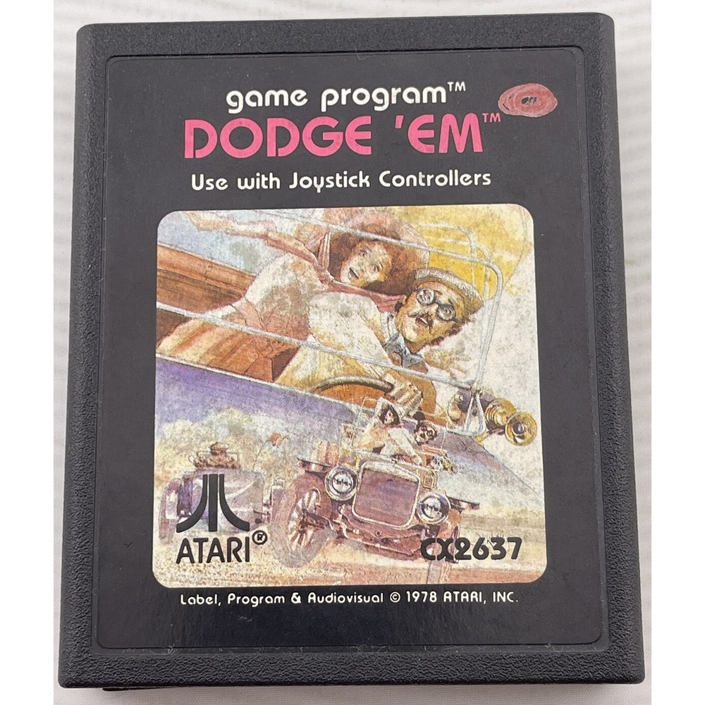 Dodge 'Em Atari 2600 7800 Game ~ Untested